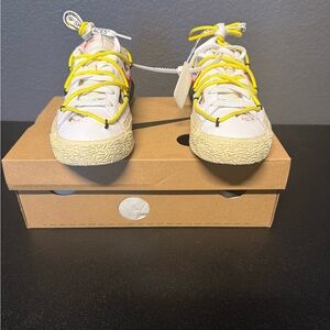 Nike Blazer Low x Off-White “White/University Red” – Men’s Size 7